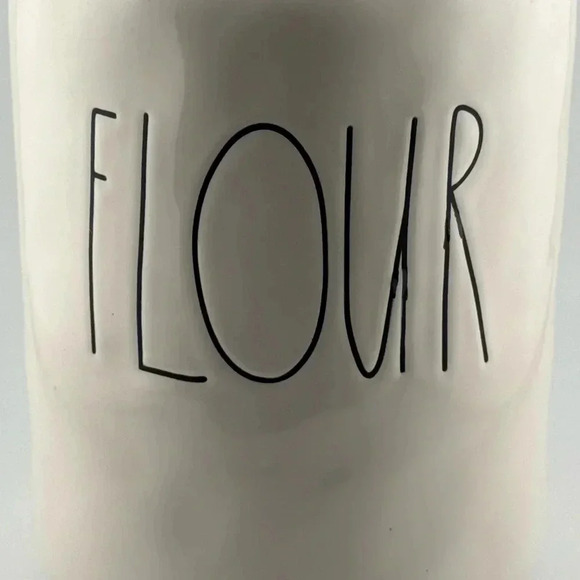 Rae Dunn Ceramic FLOUR canister food storage jar - Picture 7 of 8